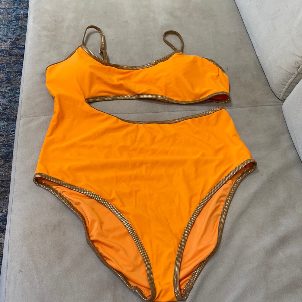 Cutout one piece bathing suit